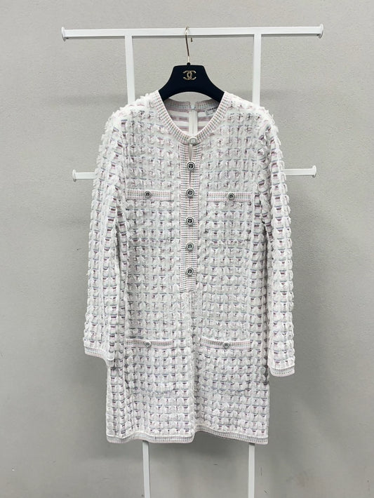 Chanel 19C white dress