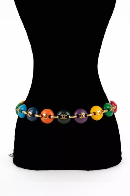 Chanel Multicolor Resin “Bonbons” Necklace