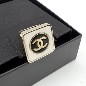 Chanel enamel square ring