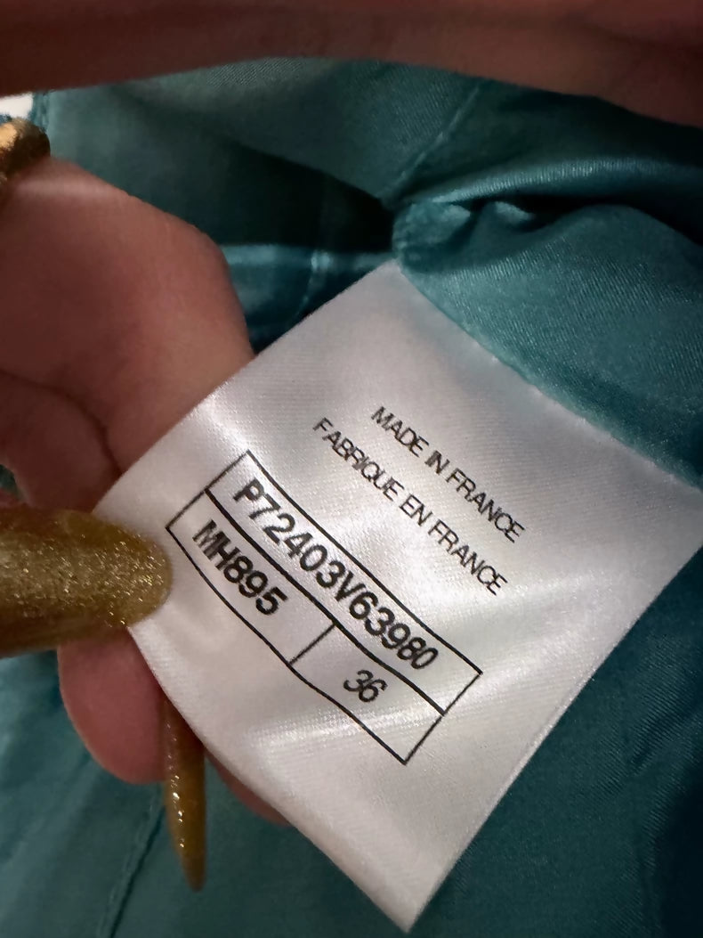 Chanel 22P Blue Tweed pants