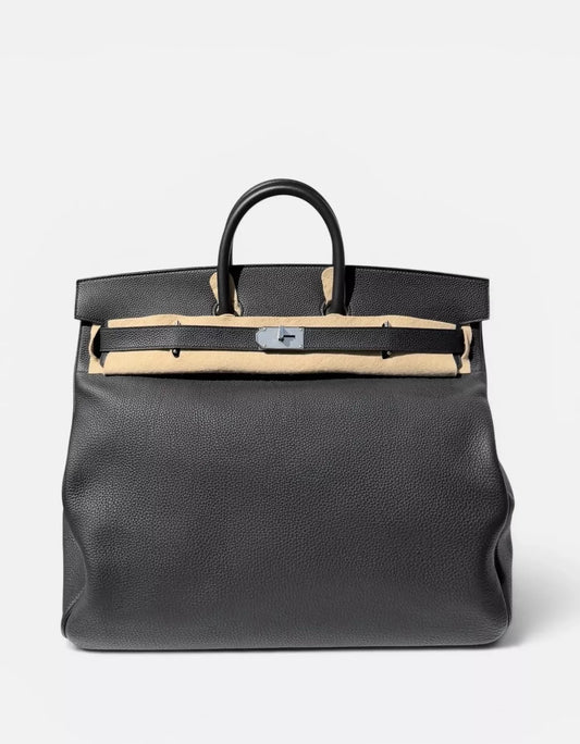 Hermès HAC 50 Black Togo Palladium Hardware — 2023 Stamp U