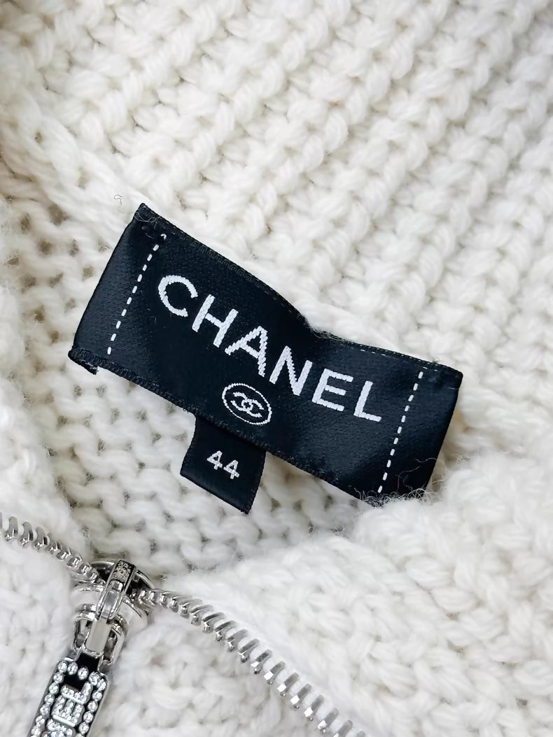Chanel 24N  Beige Wool Cardigan