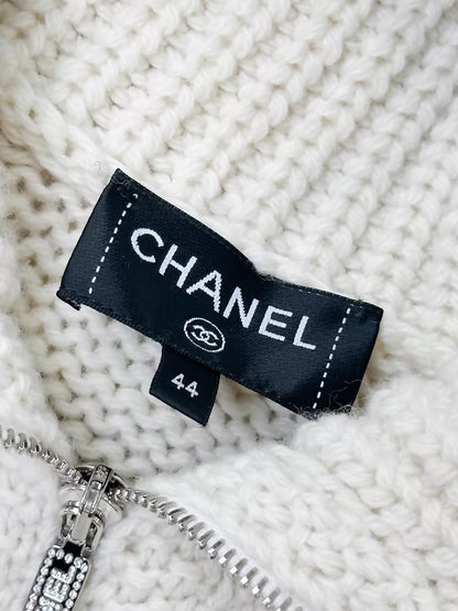 Chanel 24N  Beige Wool Cardigan
