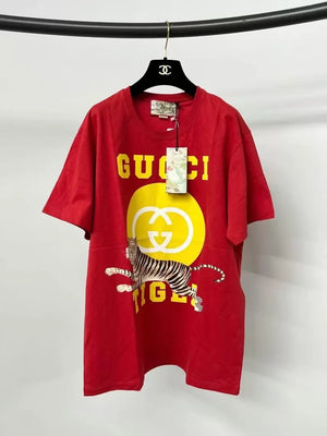 Gucci Year of the Tiger red printed T-shirt