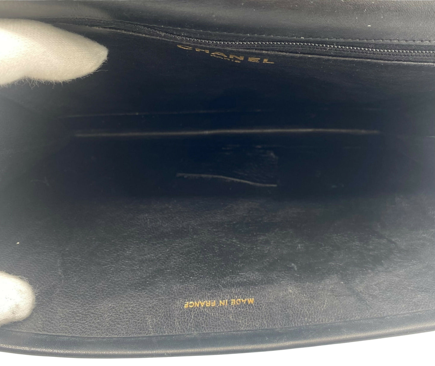 RARE Vintage 1984 Chanel Black Croc Flap Bag 24K Gold Hardware