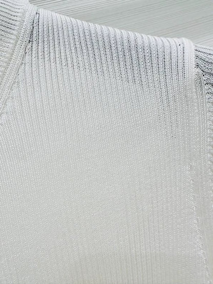 Chanel 26S white Knit Cardigan