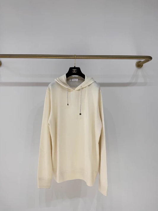 Brunello Cucinelli 100% Cashmere Hoodie/Knit Top