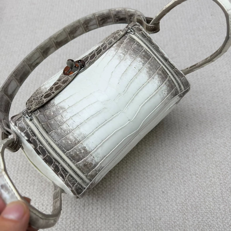Hermès lindy 26 Himalaya matte crocodile leather palladium hardware