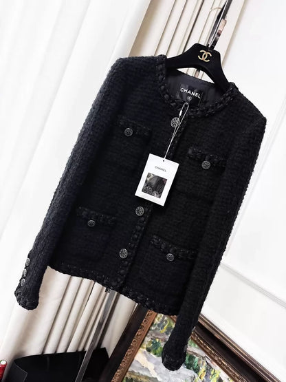 Chanel 16A black tweed jacket