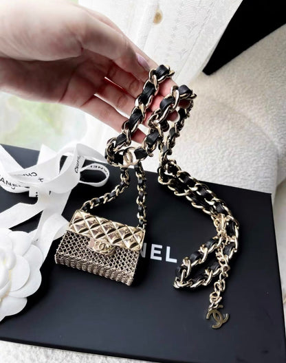 CHANEL Chanel tiny bag metal chain necklace & belt - One size Fashion Jewellery - Secondhand luxury from Wararni