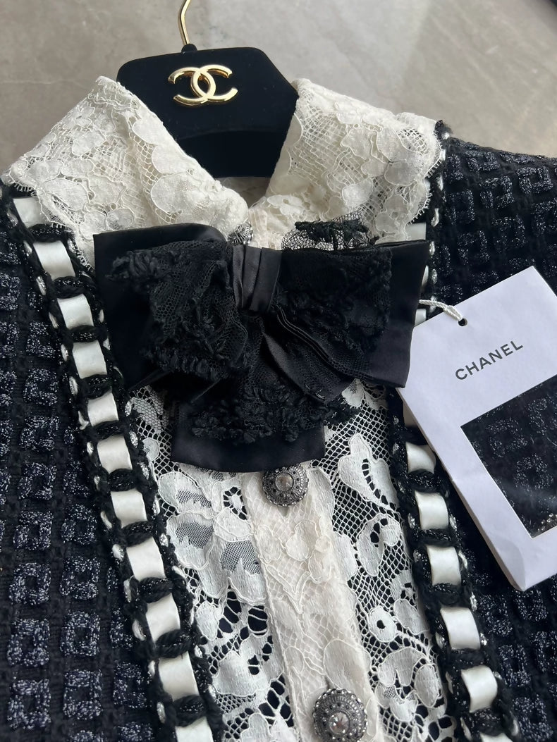 Chanel 16A black & white dress