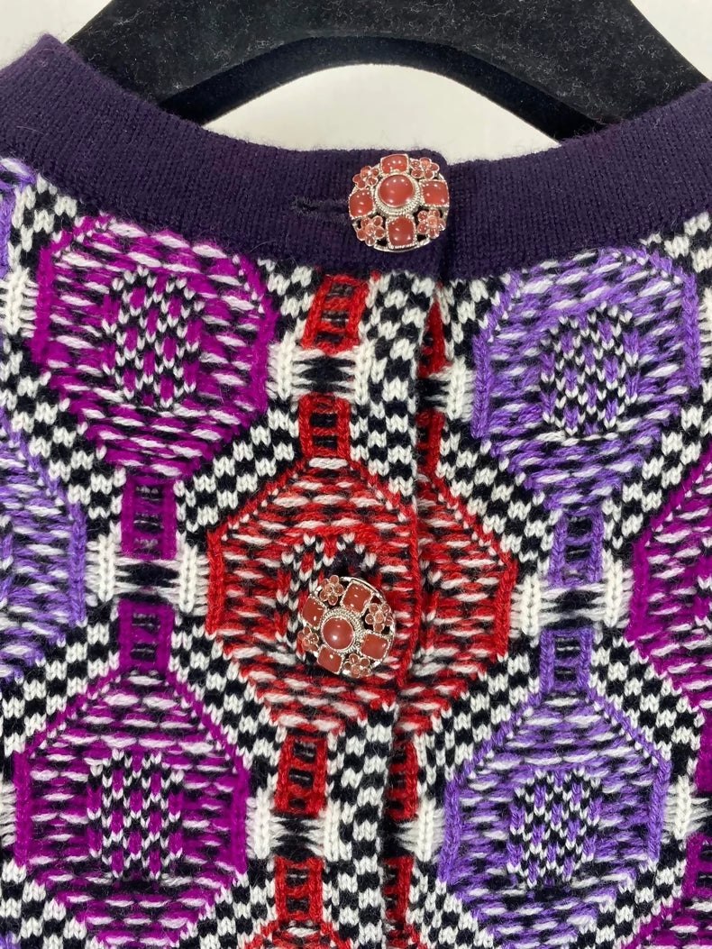 Chanel 16K purple-red sweater