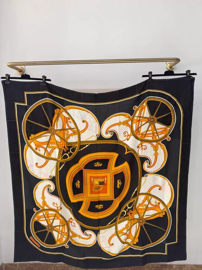 Hermes limited edition silk and cashmere scarf
