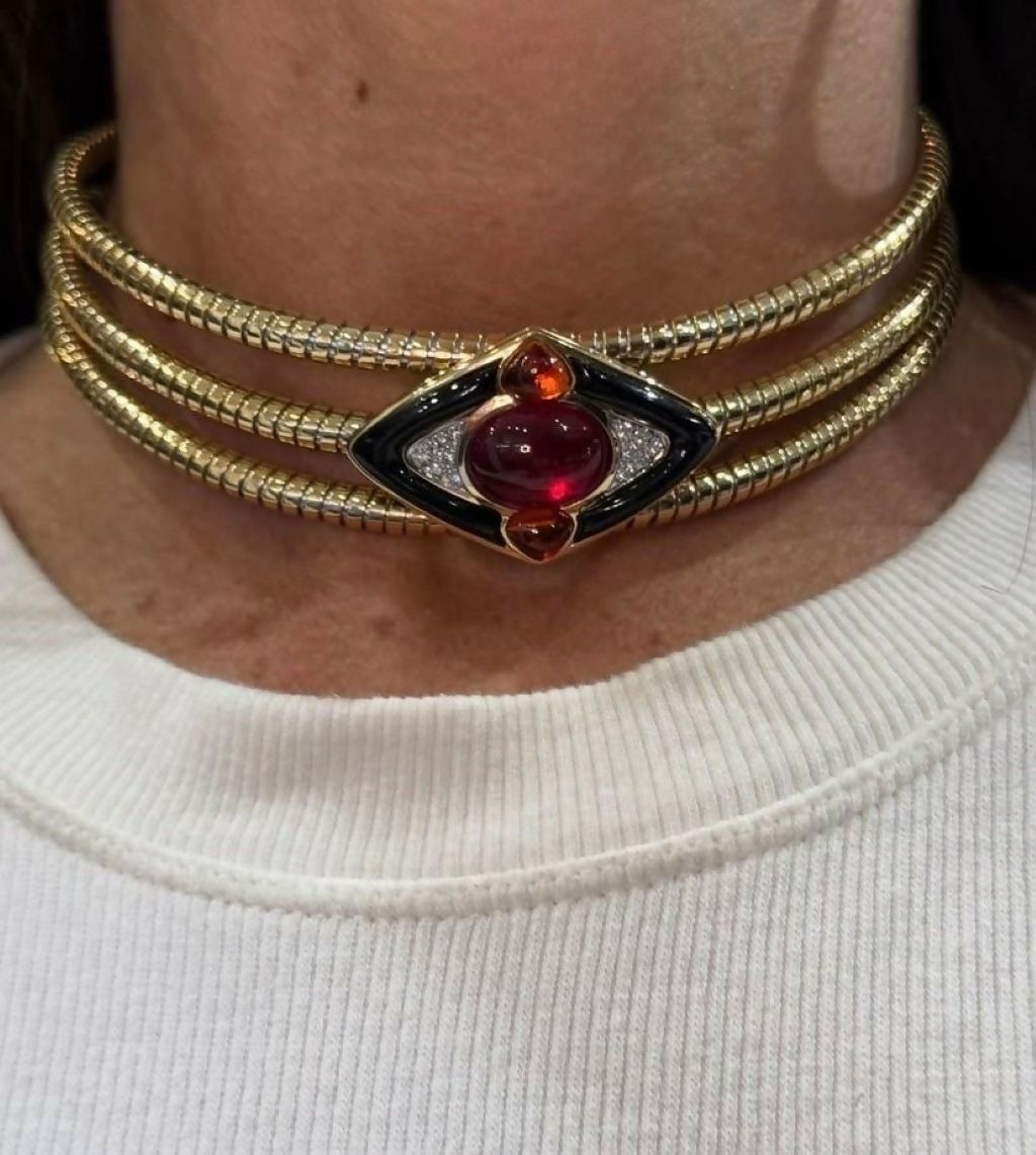 Marina B Rubellite Choker Necklace