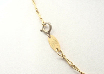 Chanel Vintage 1982 Rhinestone Gold Plated Braided Medallion Interlocking Coco Mark Necklace