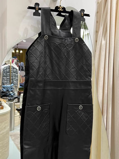 Chanel 22S Rare and unique lambskin jumpsuit