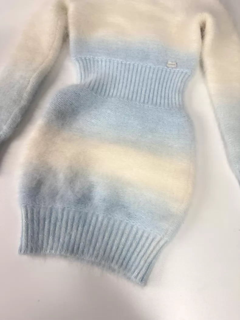Chanel 10K Blue and White Dress