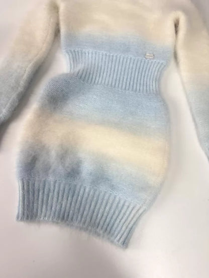 Chanel 10K Blue and White Dress