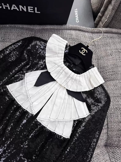Chanel 2009 black sequined long-sleeved dress