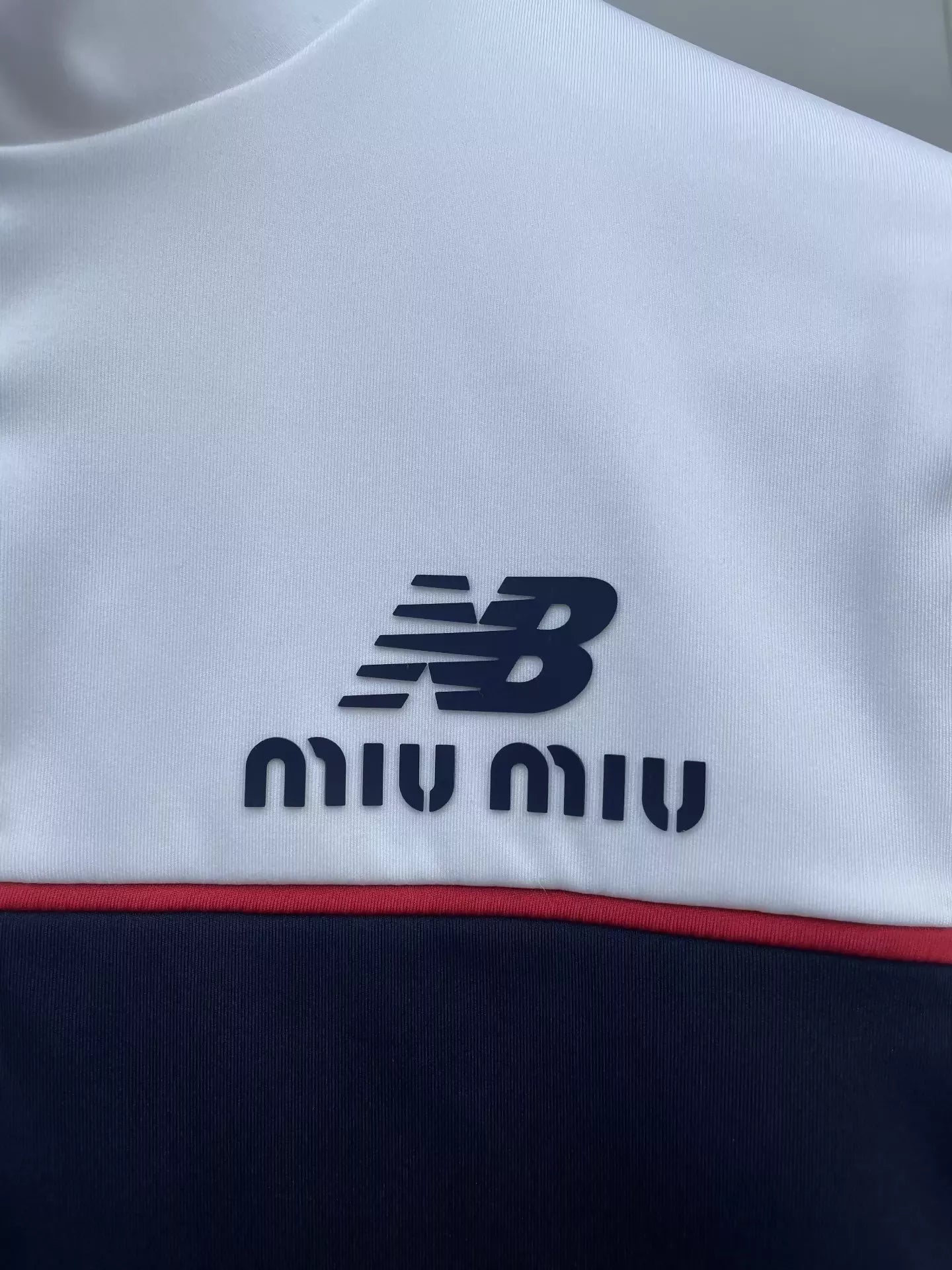 Miu Miu & New Balance cropped athletic top