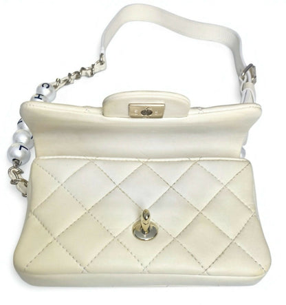 Chanel 2019 My Precious Pearls Quilted Leather Mini Waist Belt Bag