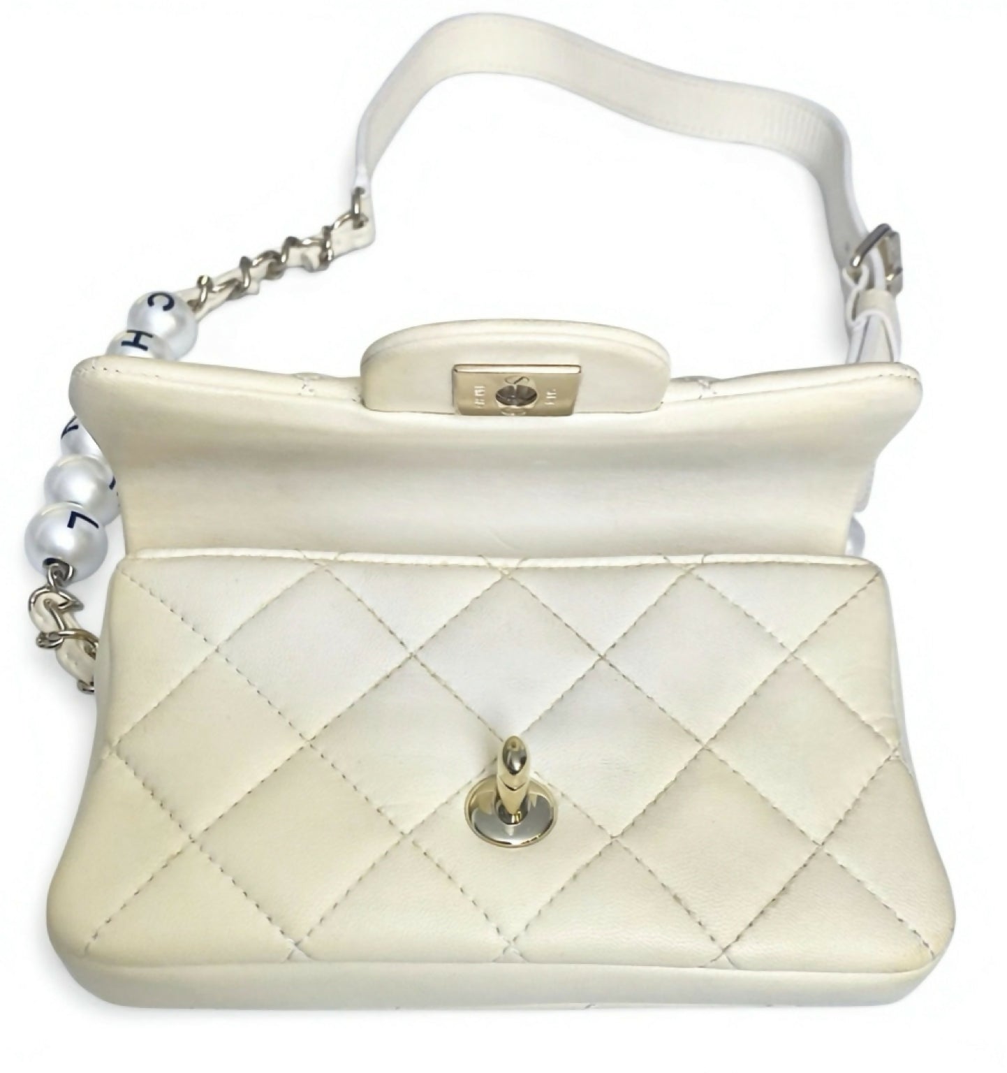 Chanel 2019 My Precious Pearls Lambskin Mini Waist Belt Bag