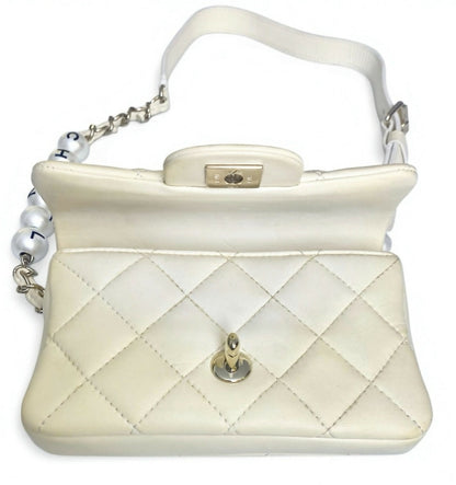 Chanel 2019 My Precious Pearls Lambskin Mini Waist Belt Bag