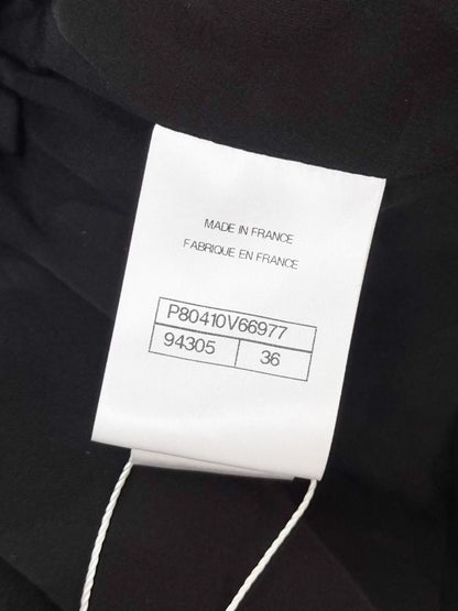 Chanel 25B black silk cardigan