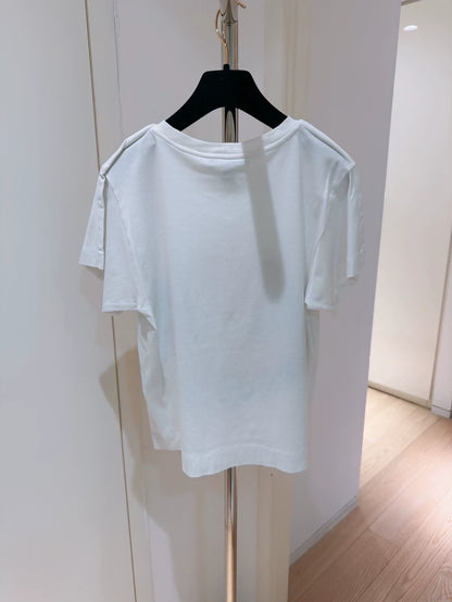 Louis Vuitton Yamamoto Kansai Limited Edition Daruma Face Sequin Embroidered Short-Sleeve T-Shirt