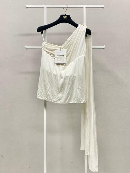 Chanel 16A ecru silk top