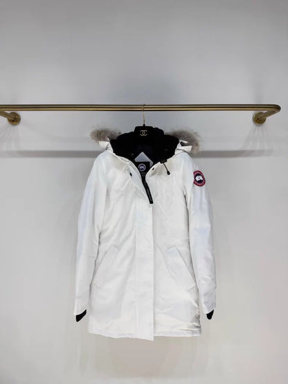 Canada Goose Slim Fit Hooded Parka Down Jacket