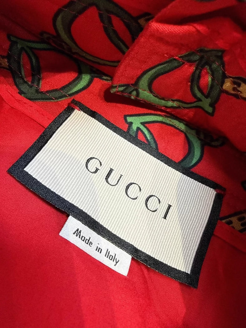 Gucci red print skirt