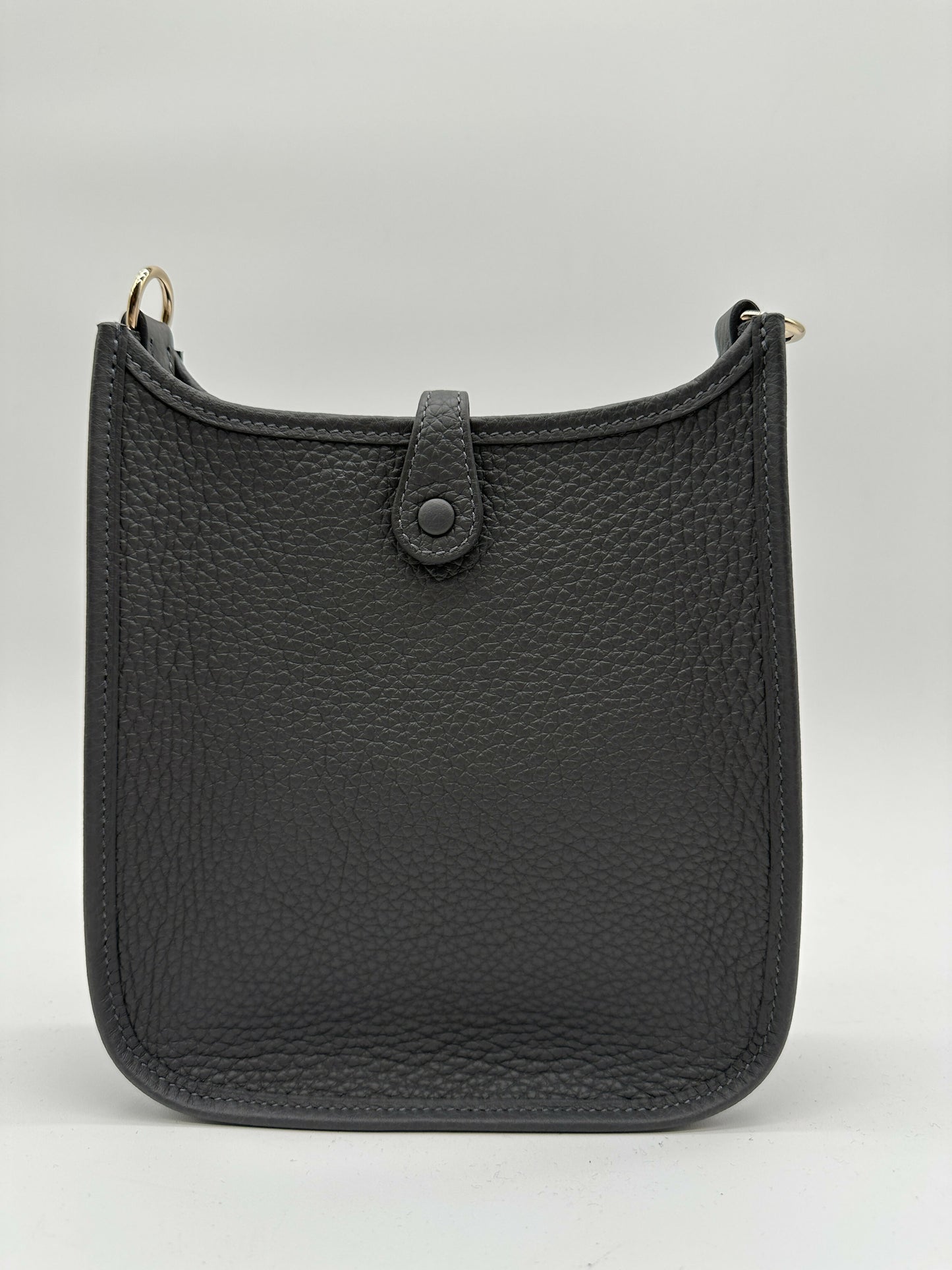 Hermès Mini Evelyne Ardoise GHW Stamp W