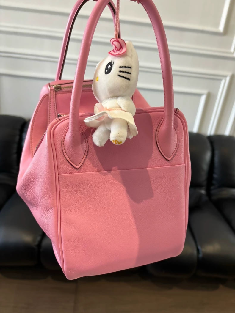 Hermes Lindy 30 5P pink bubblegum