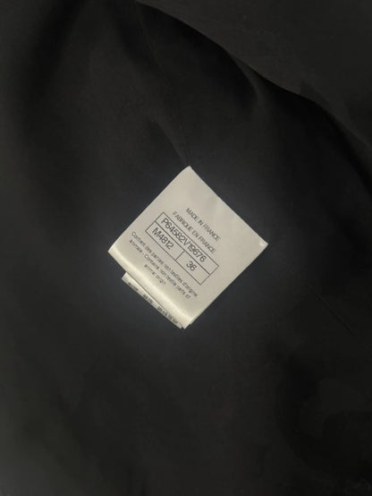 Chanel 20A Black and White ecru tweed jacket