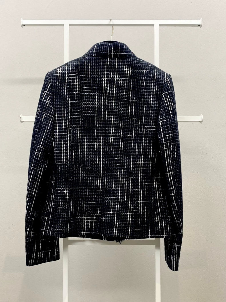 Chanel 21B black, blue and white jacket