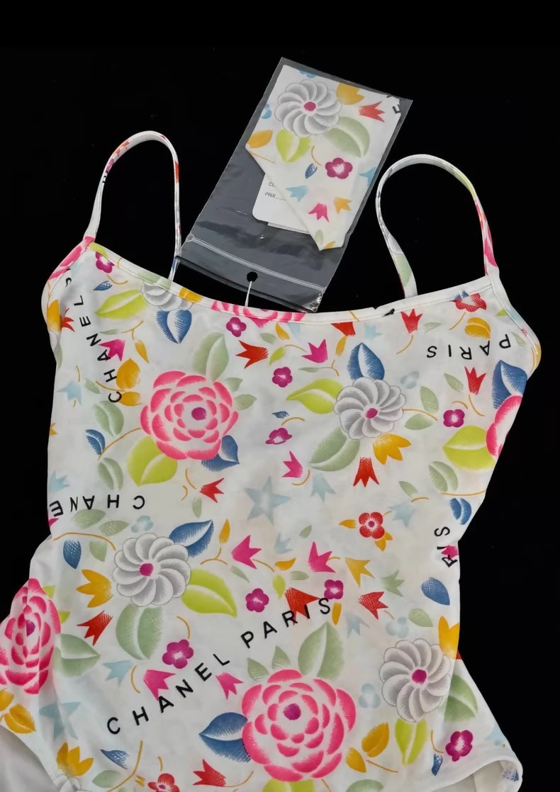 Chanel 96P Floral Swimsuit