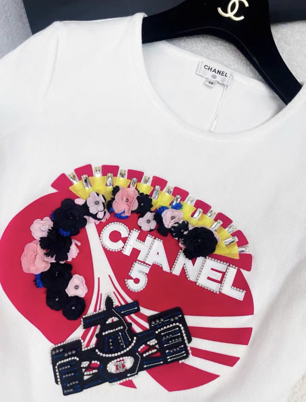 Chanel 23ss F1 t-shirt