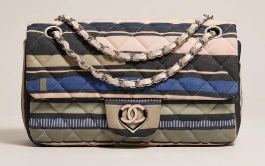 Chanel 09C Ocean Drive Pink Heart Small Classic Single Flap Bag