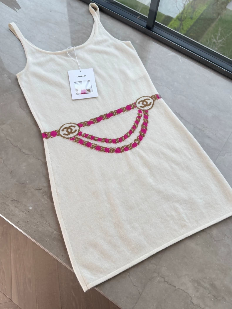 Chanel 23N  ecru Cashmere Dress