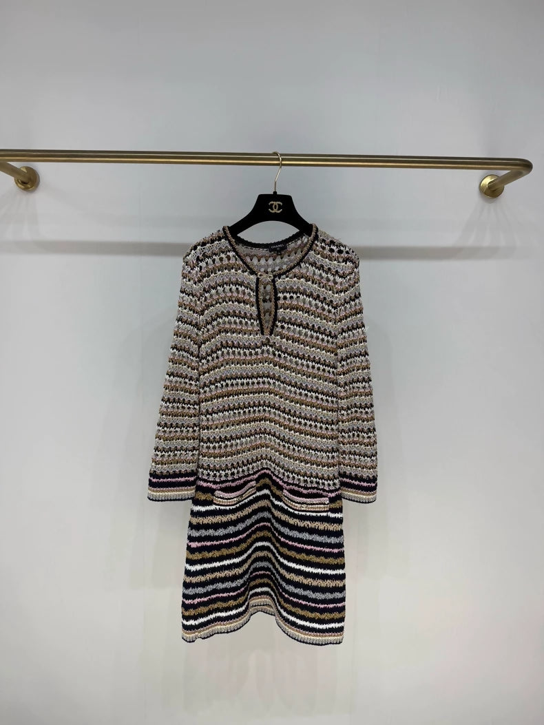 Chanel 24P Multicolor knit dress