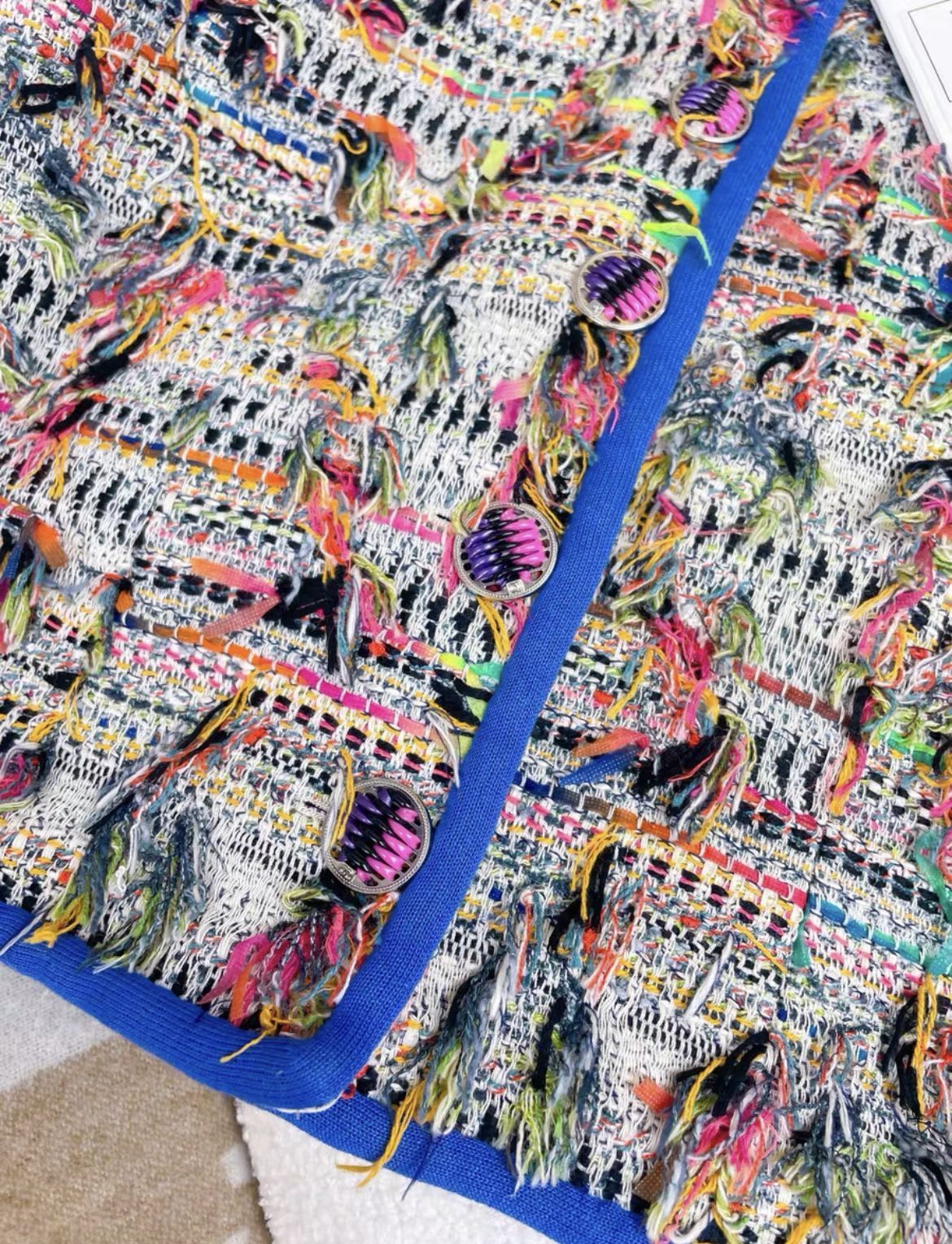 Chanel 17S colorful tassel woven vest – Wararni.com