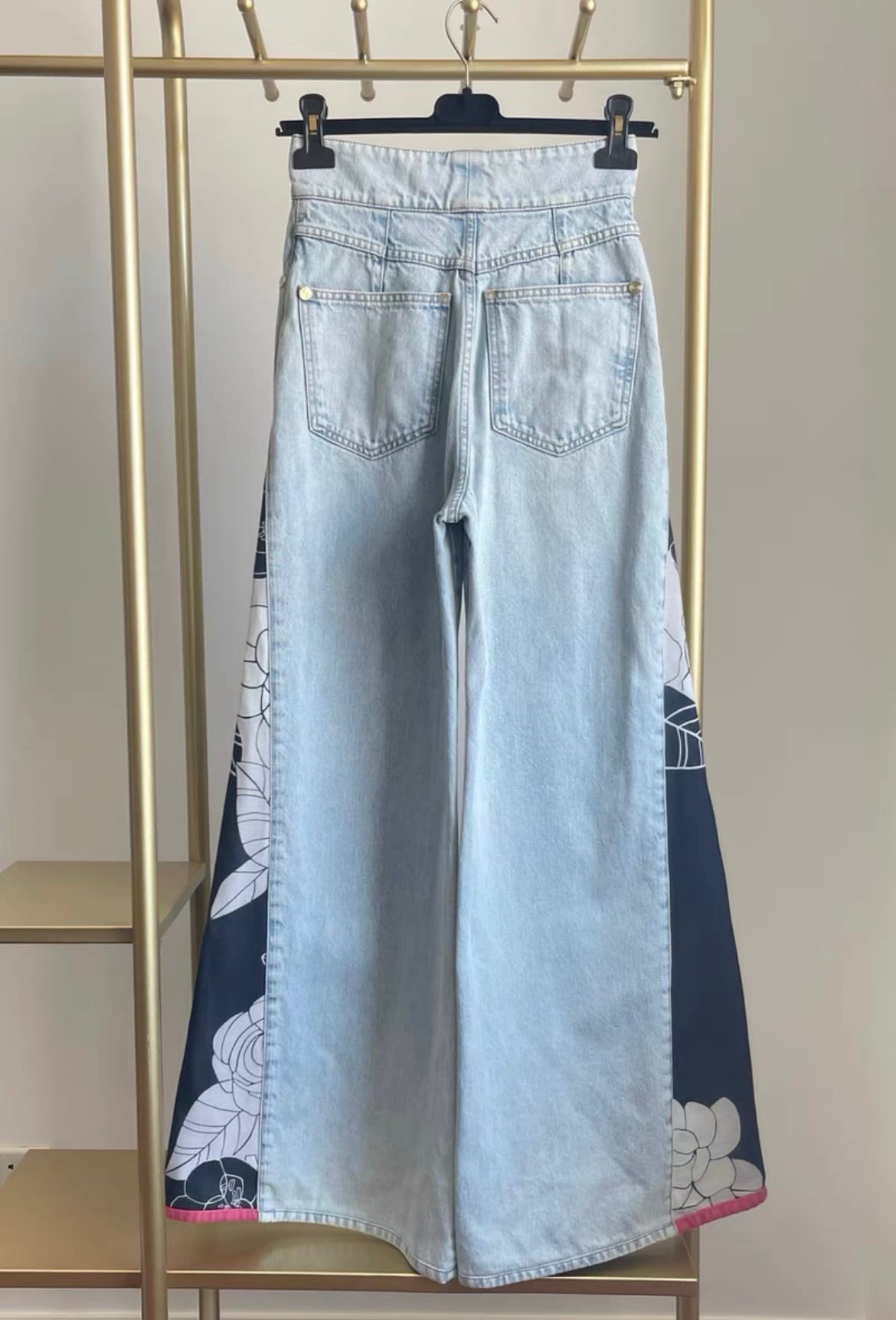 Chanel 2021 early spring 21c denim wide-leg pants fr34 – Wararni.com