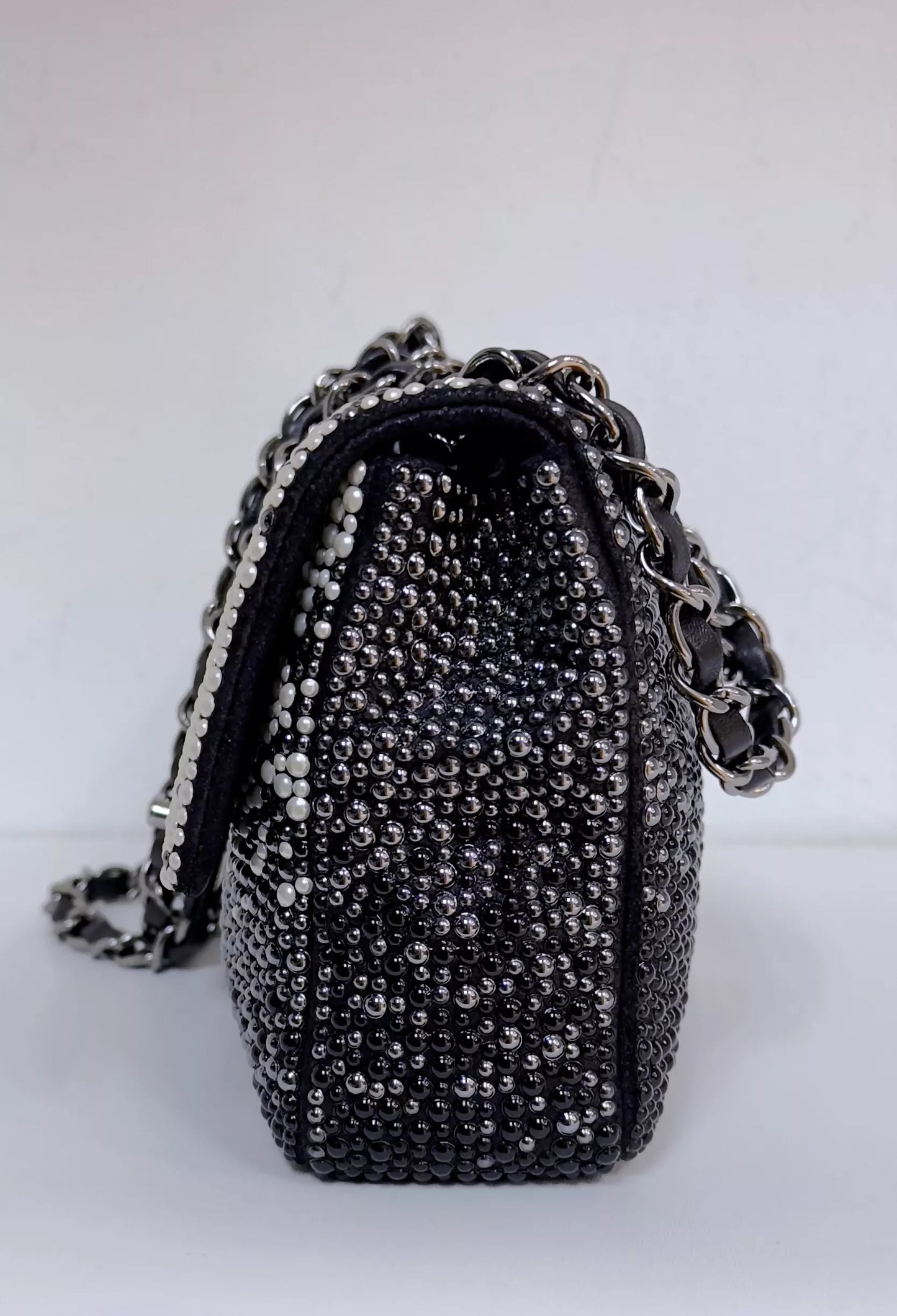 Chanel Pearls & Beads Mini Classic Single Flap Bag