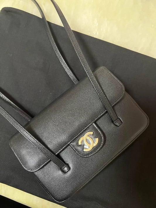 Chanel 26P black mini shoulder bag