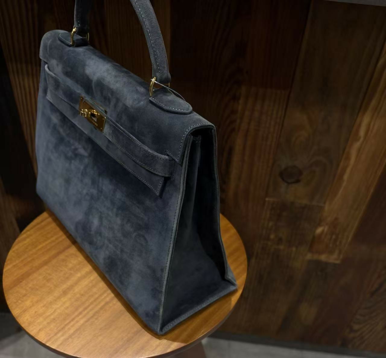 Hermes vintage Kelly 32 doblis blue