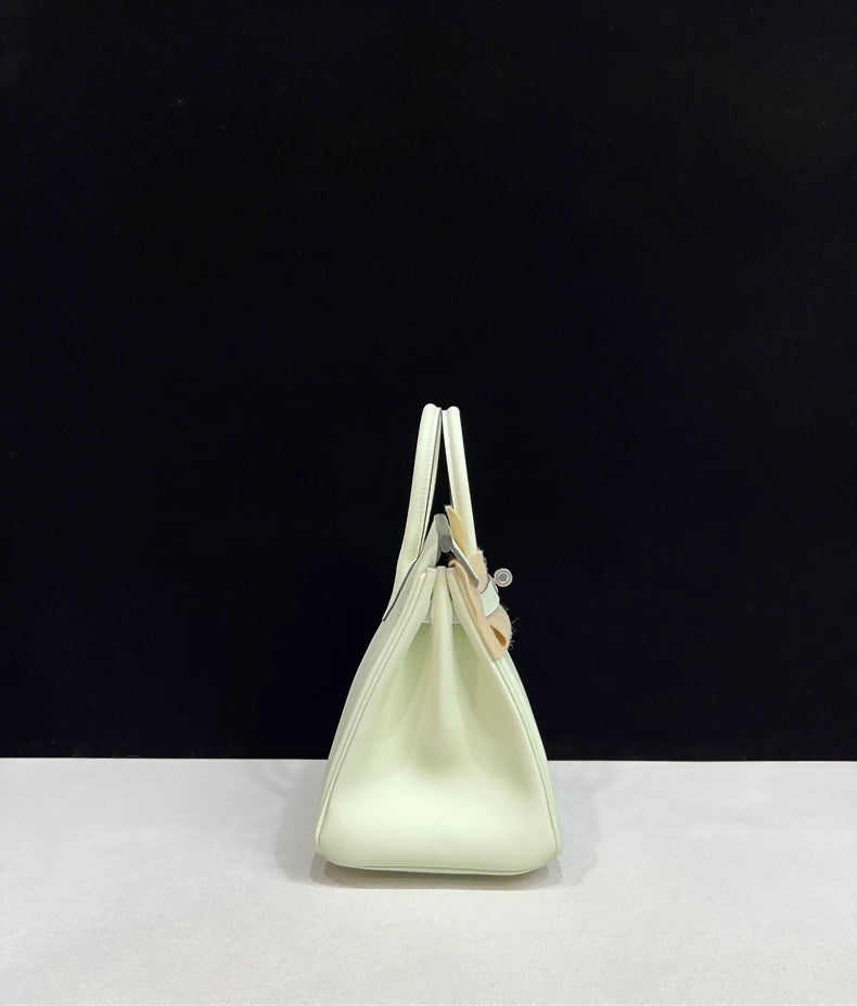 Hermes Birkin 25 Vert Fizz Swift leather palladium hardware