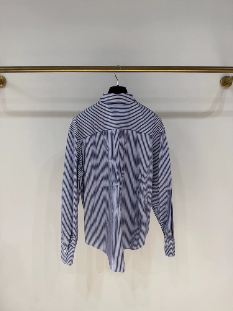 Brunello Cucinelli striped pocket shirt