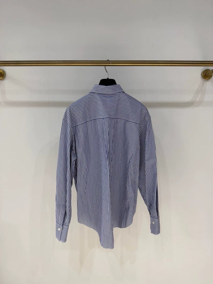 Brunello Cucinelli striped pocket shirt