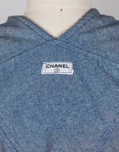 Chanel 1993 Fall/Winter Vintage Braided Logo Overalls